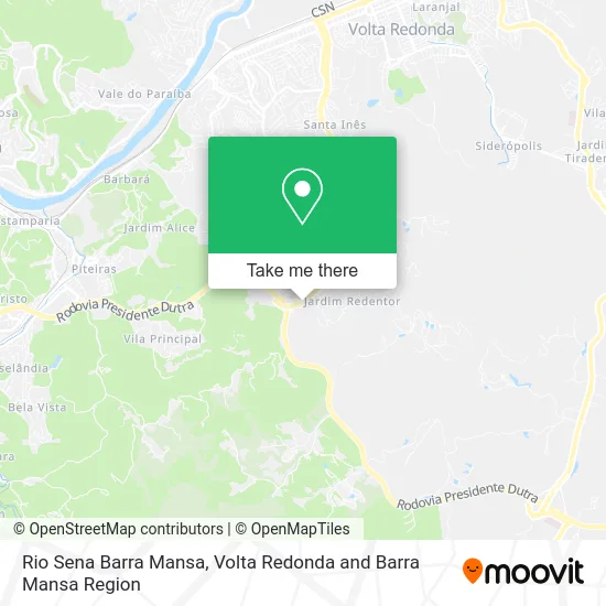 Rio Sena Barra Mansa map
