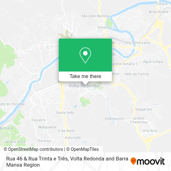 Rua 46 & Rua Trinta e Três map
