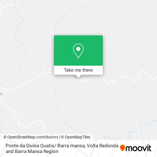 Ponte da Divisa Quatis/ Barra mansa map