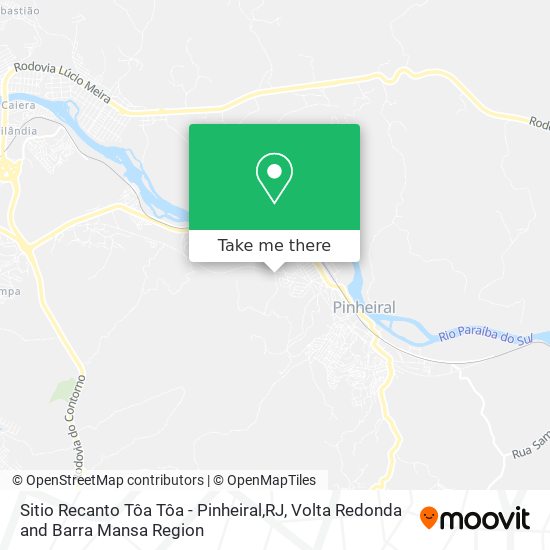 Sitio Recanto Tôa Tôa - Pinheiral,RJ map