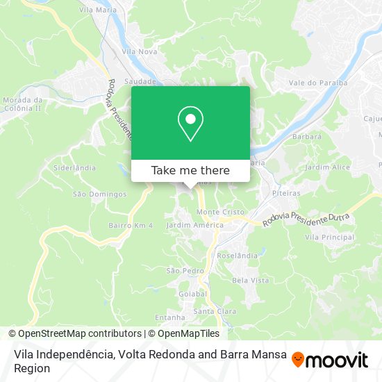 Vila Independência map