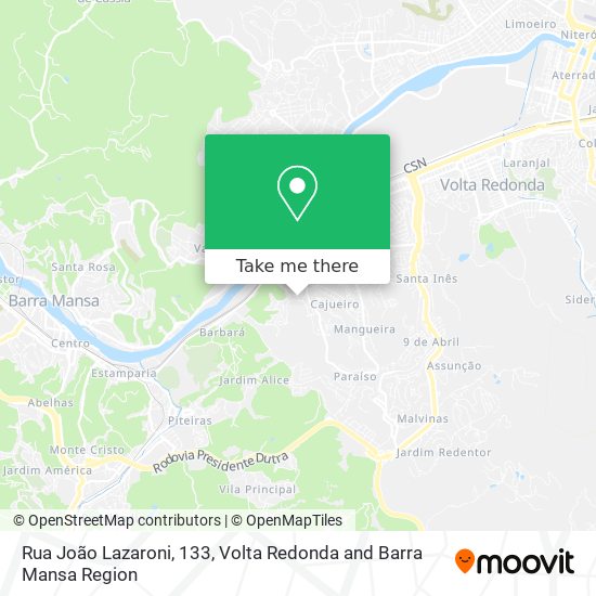 Rua João Lazaroni, 133 map