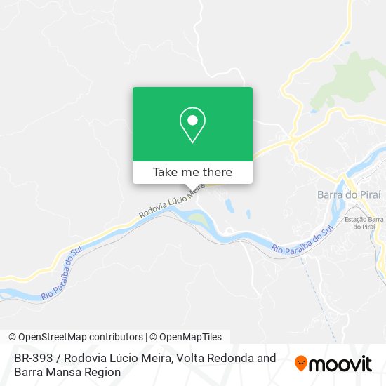 BR-393 / Rodovia Lúcio Meira map