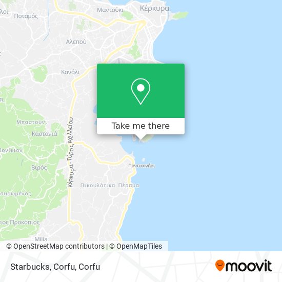 Starbucks, Corfu map