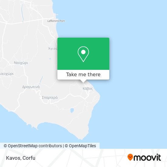 Kavos map