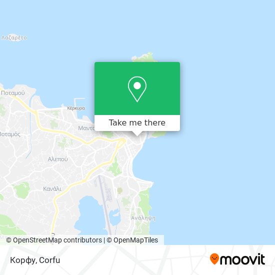 Корфу map