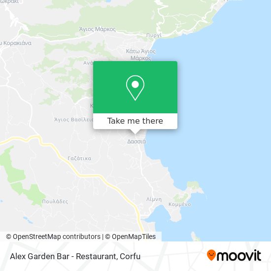 Alex Garden Bar - Restaurant map