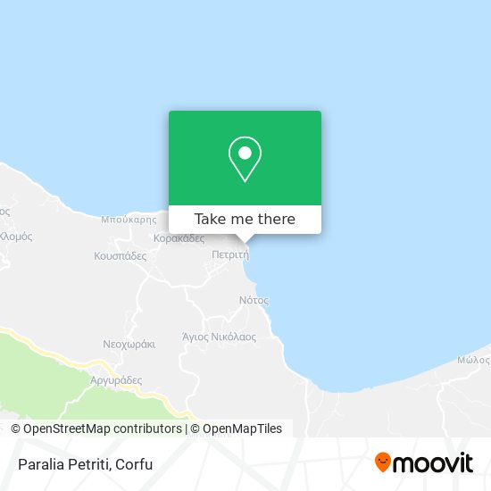 Paralia Petriti map