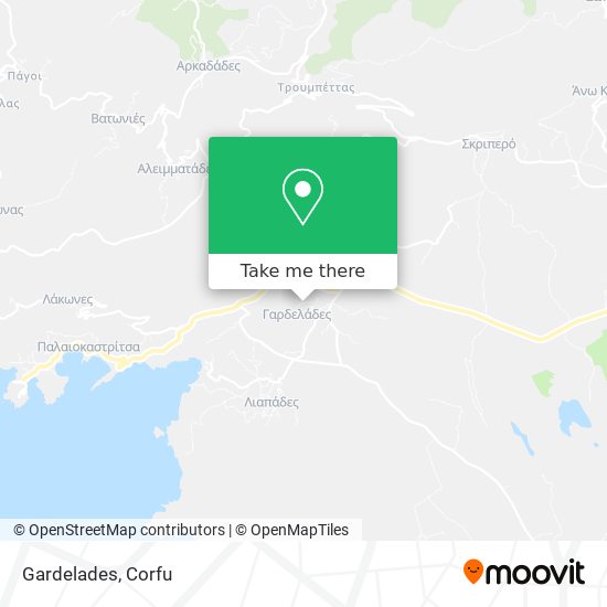 Gardelades map