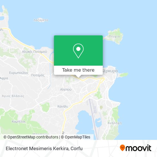 Electronet Mesimeris Kerkira map