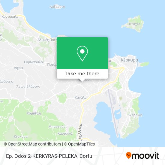 Ep. Odos 2-KERKYRAS-PELEKA map
