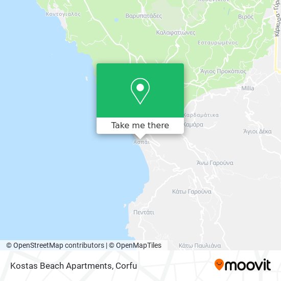 Kostas Beach Apartments map