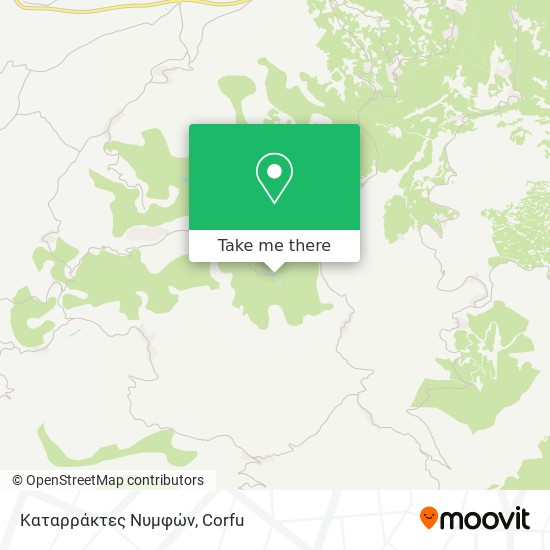 Καταρράκτες Νυμφών map