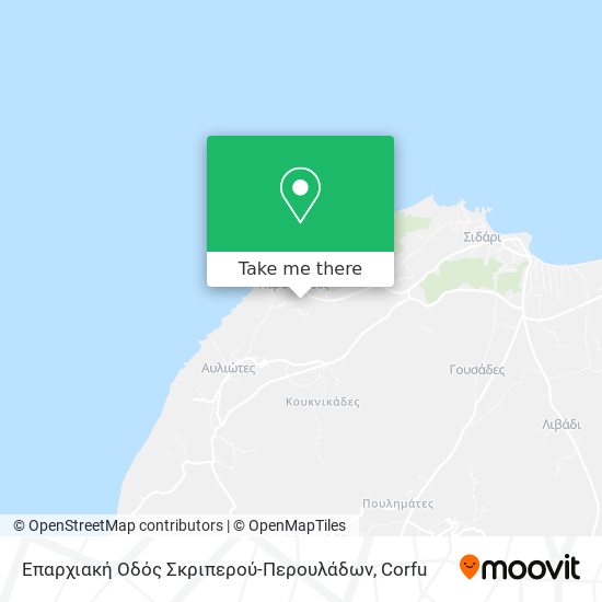 Επαρχιακή Οδός Σκριπερού-Περουλάδων map