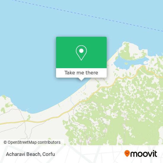 Acharavi Beach map