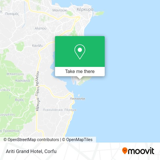 Ariti Grand Hotel map