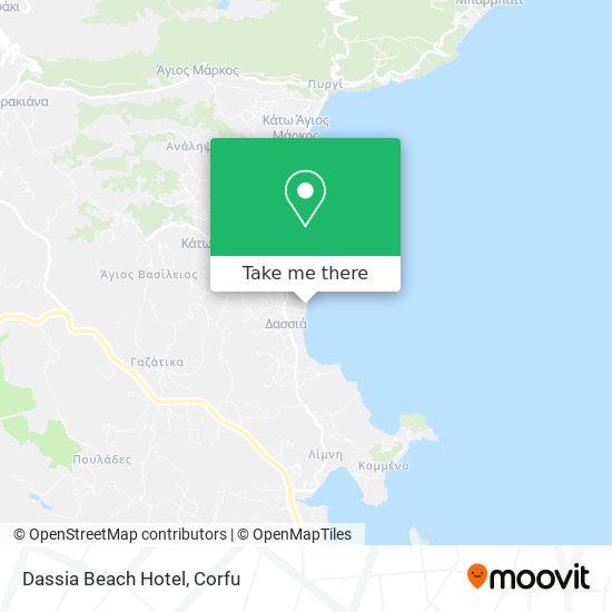 Dassia Beach Hotel map