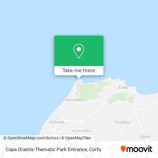 Cape Drastis-Thematic Park Entrance map