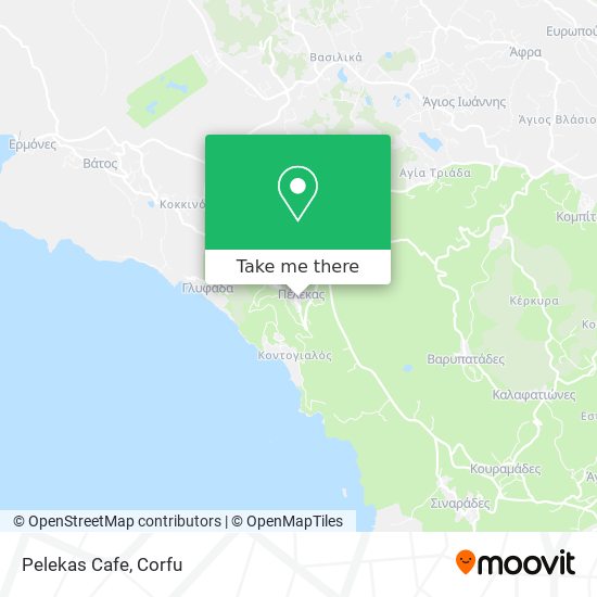 Pelekas Cafe map