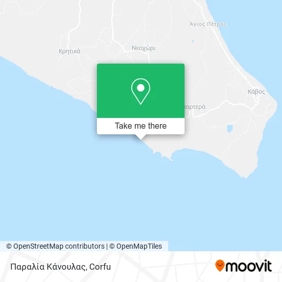Παραλία Κάνουλας map