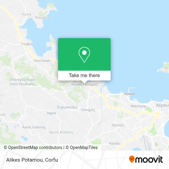Alikes Potamou map