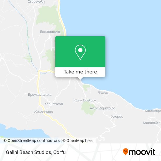 Galini Beach Studios map