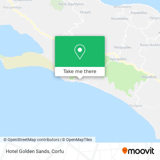 Hotel Golden Sands map