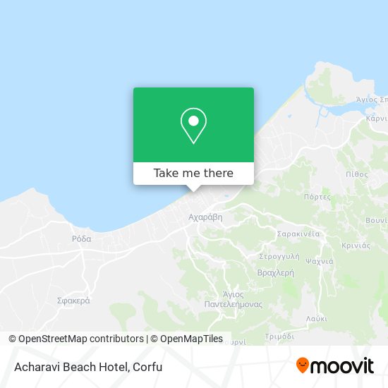 Acharavi Beach Hotel map
