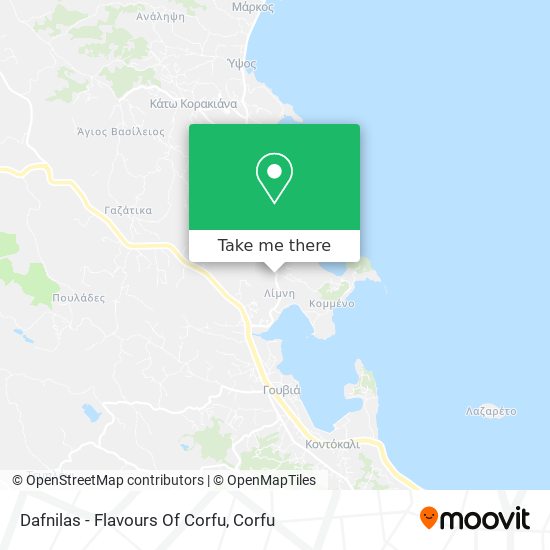 Dafnilas - Flavours Of Corfu map