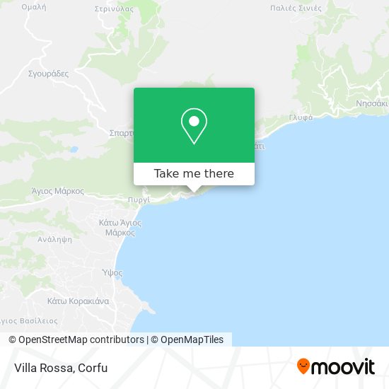 Villa Rossa map