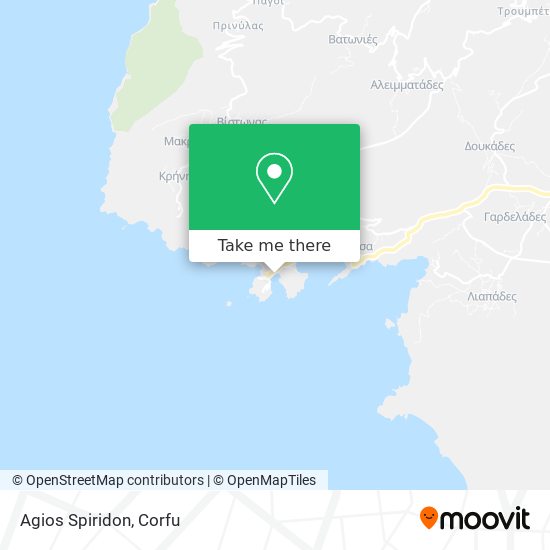 Agios Spiridon map