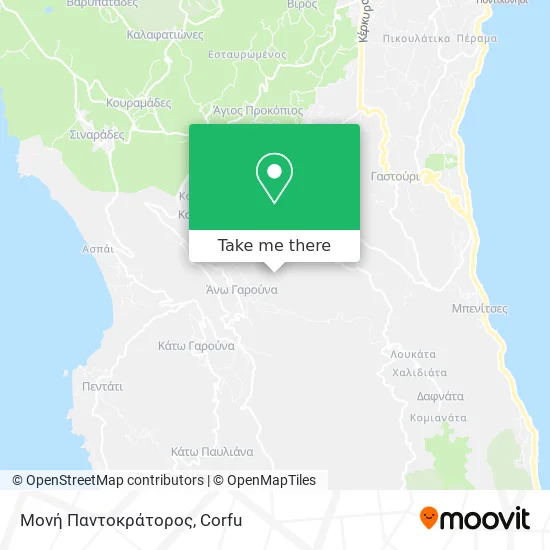 Μονή Παντοκράτορος map