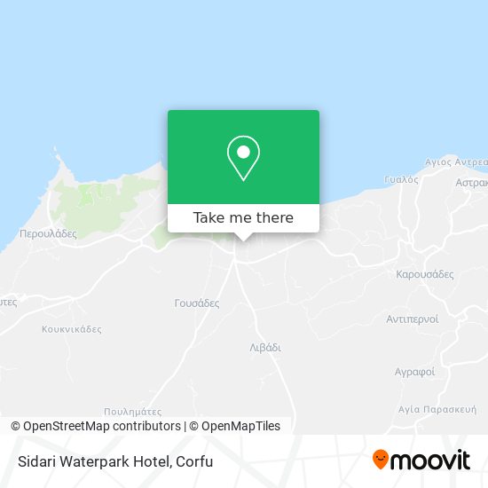 Sidari Waterpark Hotel map