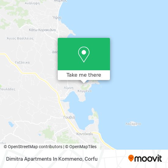 Dimitra Apartments In Kommeno map