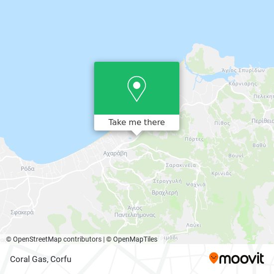 Coral Gas map