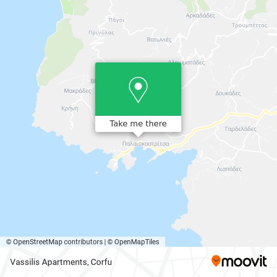 Vassilis Apartments map