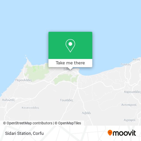 Sidari Station map