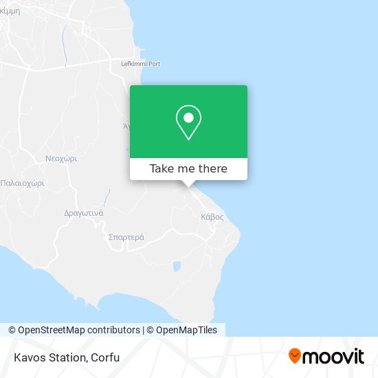 Kavos Station map