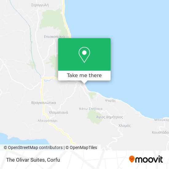 The Olivar Suites map