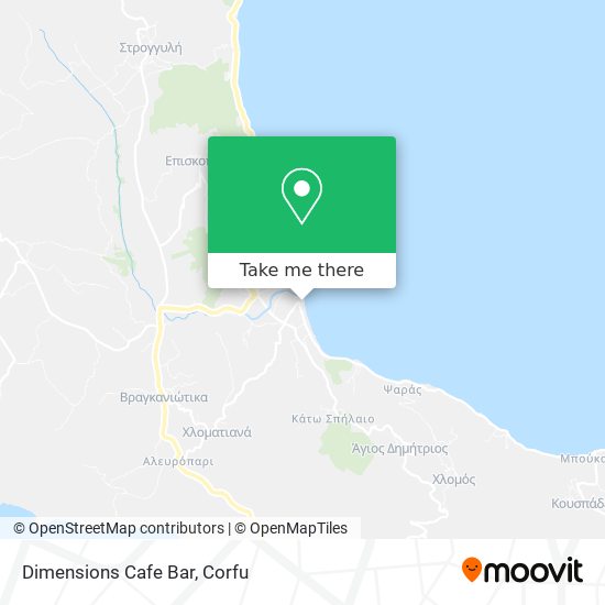 Dimensions Cafe Bar map