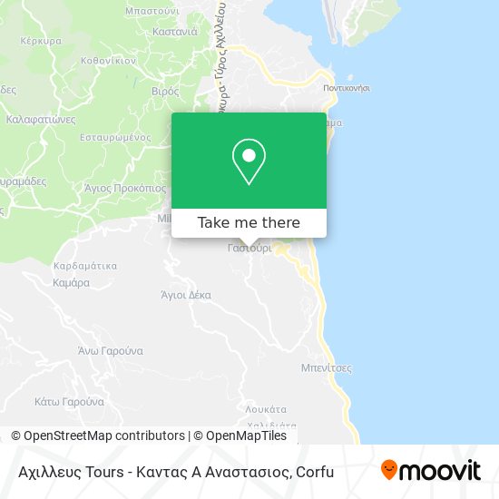 Αχιλλευς Tours - Καντας Α Αναστασιος map