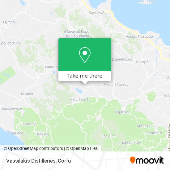 Vassilakis Distilleries map
