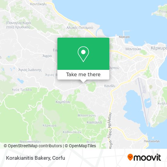 Korakianitis Bakery map