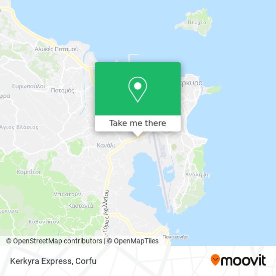 Kerkyra Express map