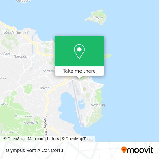 Olympus Rent A Car map