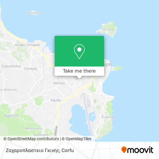 Ζαχαροπλαστειο Γκινης map