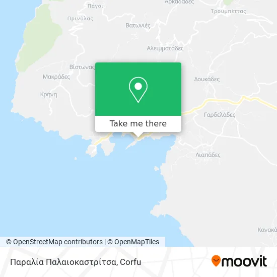 Παραλία Παλαιοκαστρίτσα map