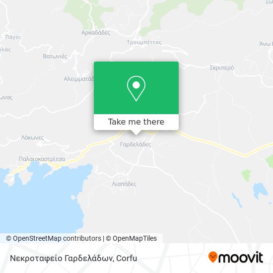 Νεκροταφείο Γαρδελάδων map