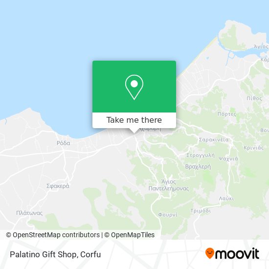 Palatino Gift Shop map