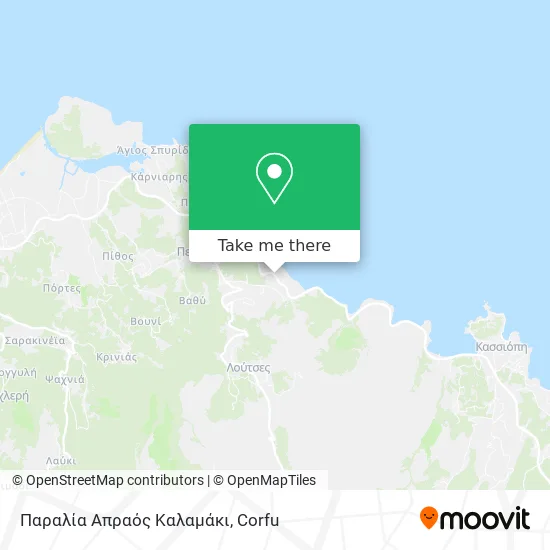 Παραλία Απραός Καλαμάκι map